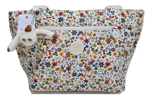 Kipling Bolsa Grande Jeremiah 100% Original Flores | Meses sin intereses