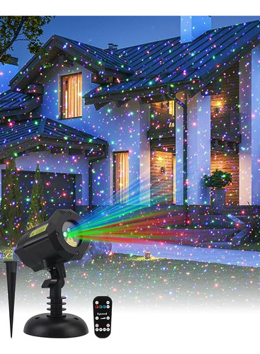 Luces Laser De Navidad Proyector Estrella Jardin Luciernaga