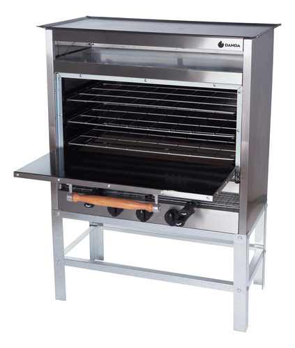 Horno Pizzero Danda 906i 6 Moldes Multifuncion Con Plancha Multiple Acero Inoxidable