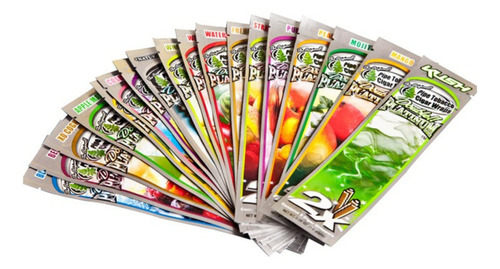 3 Papel Blunt Wrap X 2u Double Platinum 110mm Saborizados Sabor Chicle