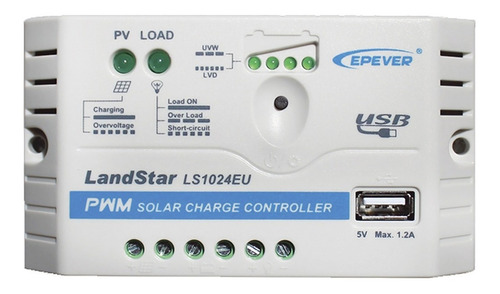 Controlador Solar Pwm 12/24v 10 Amp Con Salida Usb