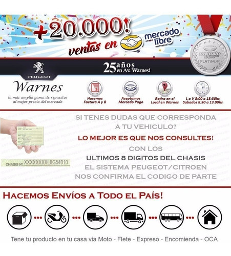 Relay Aire Acondicionado + Electro Original Peugeot Partner