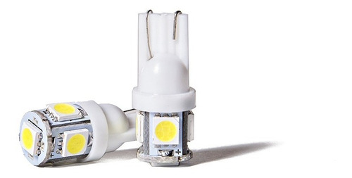 Lamparas Led T10 Posicion 5 Led W5w 12v Color A Eleccion