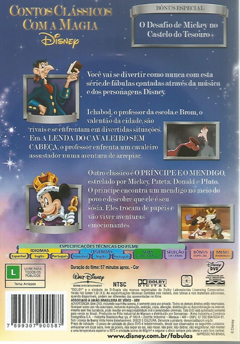 Dvd - Fábulas - A Lenda Do Cavaleiro Sem Cabeça - Volume 1 (Usado)