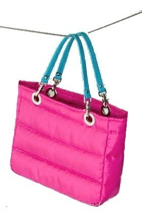 Imagen 2 de 4 de Bolsa Sundar En Liquidacion Rosa Neon Broche Iman Nuevas .az