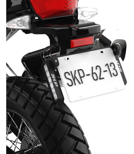 Montura Multiposición Para Placa Moto Para Estrobos Intx Skp