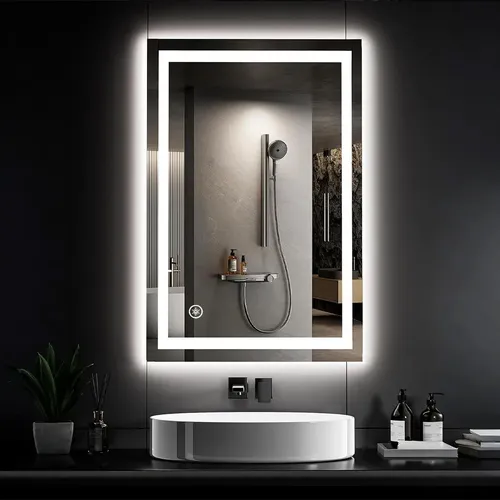 Espejo Luz Led Touch Pared Tocador Baño Vestidor 3 Luces