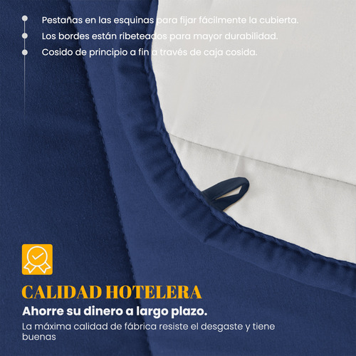 Edredón Acolchao Doble Vista Para Toa Stación King Diseño E La Tela Rayas 259cm×223cm Color Azul Rayas