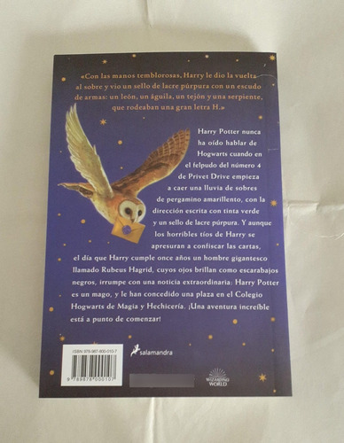 Libro Nuevo Harry Potter Y La Piedra Filosofal. J.k Rowling