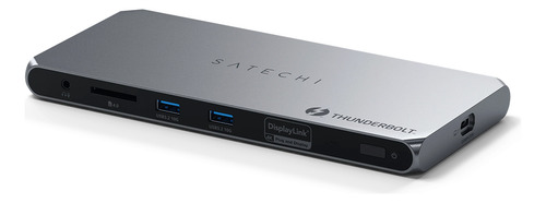 Hub Satechi Thunderbolt 4 de 12 puertos , Compatible con Display Link , 2 HDMI 4k 60hz , 3 thunderbolt 4 , Ethernet , USB-A 2.0 / 3.2 , Lector SD y puerto de Audio Jack 3.5mm