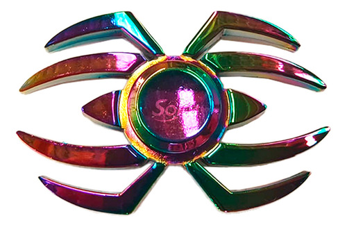 Fidget Spinner Araña Grande Tornasol Metal 100% Calidad Color 1