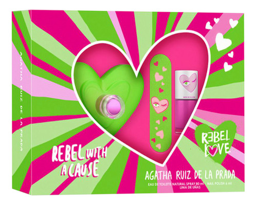 Rebel Love Estuche Edt 80ml+esmalte 6ml+lima Silk Perfumes