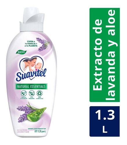 Suavizante De Telas Suavitel Natural Essentials Lavanda Y Aloe 1.3l