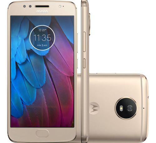 Moto G5S Dual SIM 32 GB ouro 2 GB RAM - Excelente (Recondicionado)