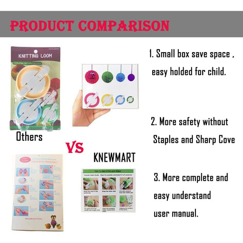 Kit De Herramientas Diy Knewmart Para Hacer Pelotas De Lana