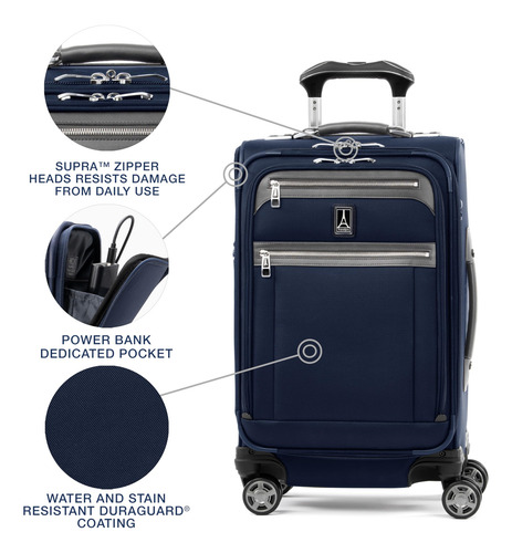 Equipaje Travelpro Platinum Elite Softside 46l Azul Oscuro