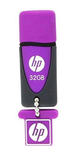 Memoria Usb 2.0 32gb Hp Flash Drive V245l Lila Negro