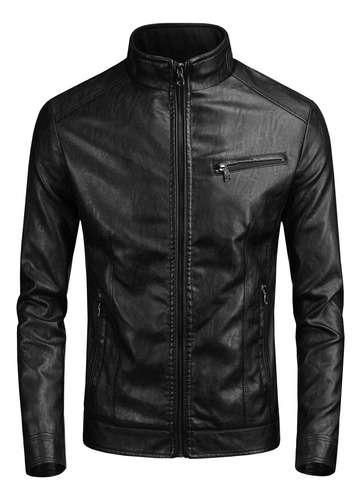 Jurex Chaqueta De Motociclista De Cuero Vintage Para Hombre 