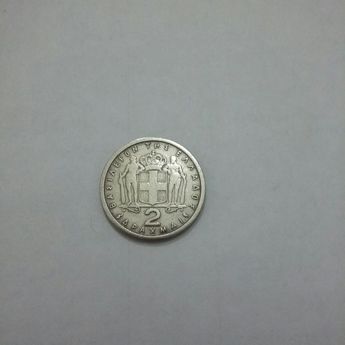 Moneda De Grecia 2 Dracmas Año 1962