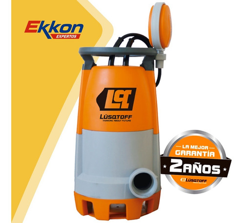 Imagen 3 de 8 de Bomba Sumergible Lusqtoff 400w Plástica 3 En 1 Agua Sucia