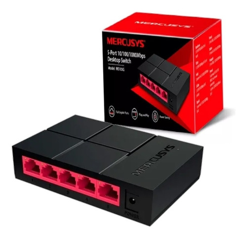 Switch Mercusys 5 Puertos Ms105g Gigabit 10/100/1000 Suiche