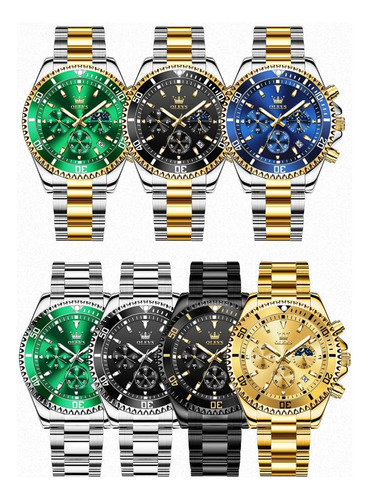 Olevs Reloj Hombres Relojes De Lujo Para Hombres Reloj Azul