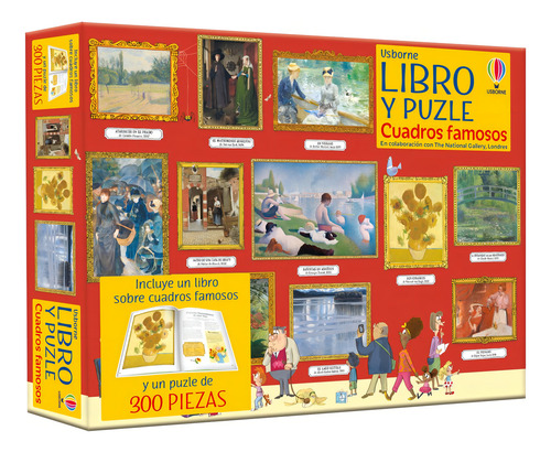 Libro Y Puzzle - Cuadros Famosos (300 Piezas), De Rosie Dickins. Editorial Usborne, Tapa Blanda, Edición 1 En Español, 2023