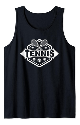 Logo De Tenis Con Raqueta De Tenis, Pelota De Tenis Y Estrel