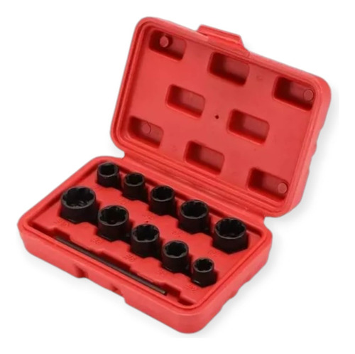 Set Extractores Pernos Juego De Dados 3/8 Caja De Dados 11pz