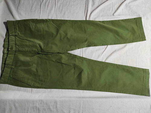 Pantalón Adolfo Domínguez Talla 32 Verde 