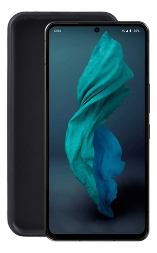Funda De Teléfono Pudding Black Tpu Para Sharp Aquos R7