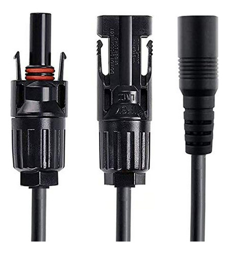 Adaptador Solar Hembra 8mm Acopower, Negro