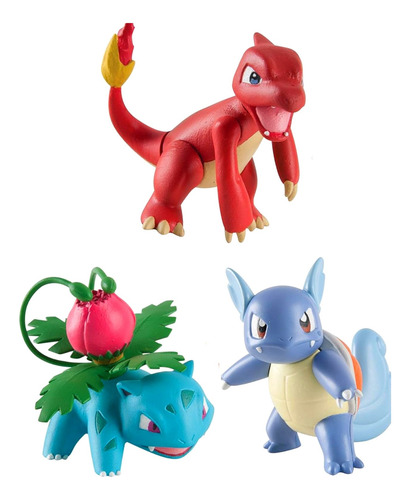Pokemon Moncolle Charmilion Ivysaur Wartortle Set Tomy Eeuu