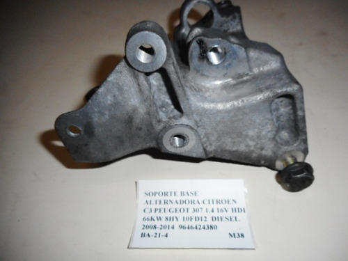 Soporte Base Alternador Citroen C3 Peugeot 307