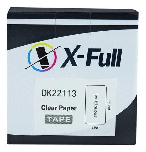 Etiqueta térmica compatible con Dk-22113 Ql-1100 Ql-500 710w, color de fondo semitransparente, letra negra