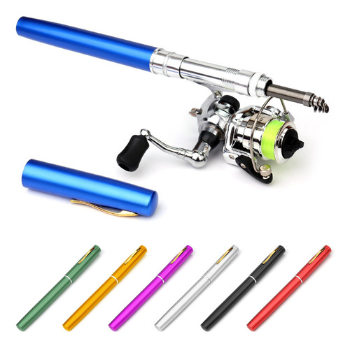 Combinación De Carretes De Pescar Plegables De Bolsillo, Min