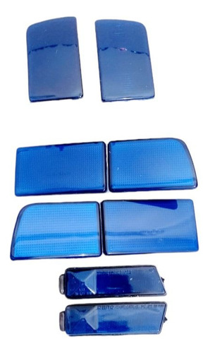 Cuartos Reflejantes Golf A3 Jetta A3  Azules  6 Piezas