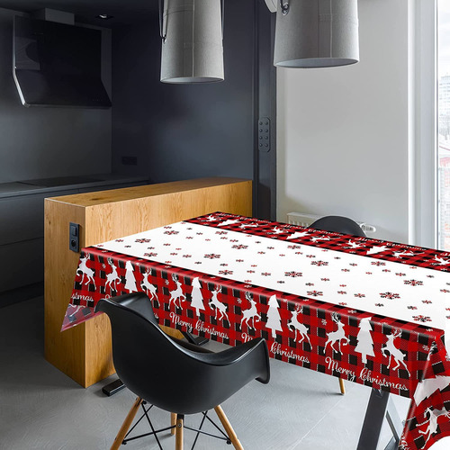 Mantel En Forma De M Con Estampado Navideño, Fiesta Festiva,