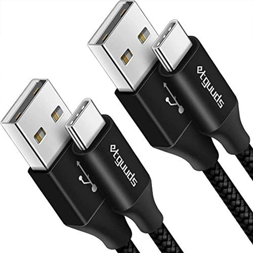 [paquete De 2, 6 Pies] Cable Cargador Usb Tipo C 3a Carga Rr