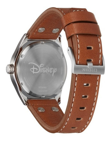 Citizen Disney Mickey Mouse Aviator Bv1088-08w .... Dcmstore Color de la correa Café Color del bisel Plata Color del fondo Blanco crema