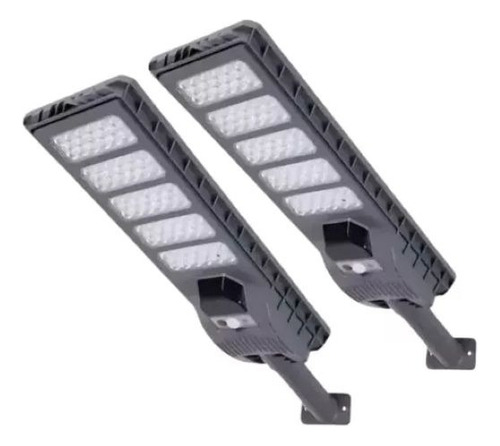Pack X2 Foco Solar 500w Recargable Ip65 Sensor Movimiento