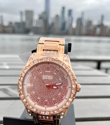 Guess Reloj Estilo Rose Gold Tone Analog Mod U1337l5