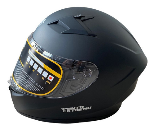 Casco Integral Punto Extremo Fast 978 Color Negro Mate Tamaño del casco XXL (63-64 CM)