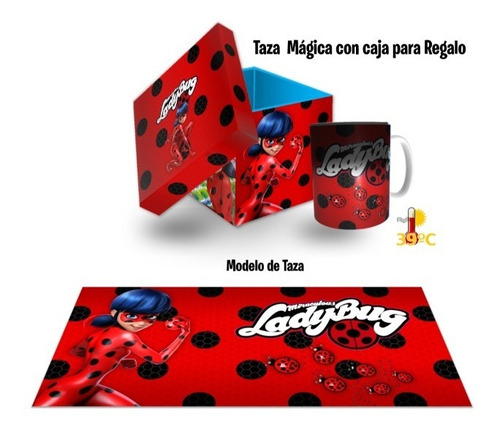 Taza Magica Con Caja Para Regalo, Modelo Super Catarina