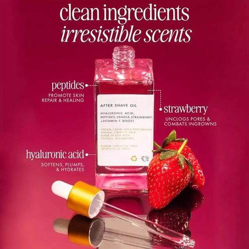 Aceite De Afeitado De Vainilla De Fresa Para Mujeres,1