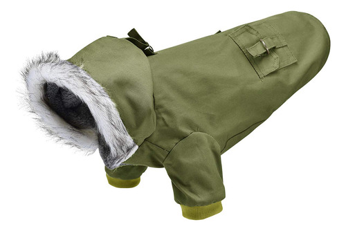 Dyaprwu Gabardina Calida Con Capucha Para Perro, Resistente