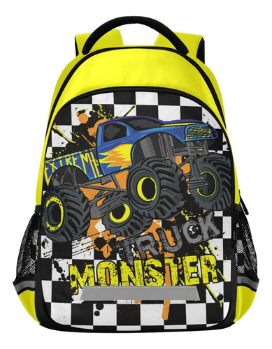 Beeplus Monster Truck Mochila Niños Y Niñas, Mochila Mochila