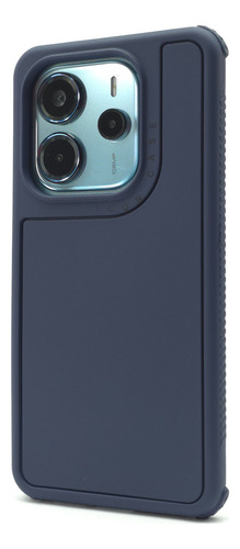 Funda 3 En 1 Para Redmi Note 14 4g Case Uso Rudo Protector Supreme - Azul Marino Redmi Note 14 4g