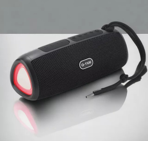 Bocina G-tide Sh20 - Sonido Potente Y Compacto, Recargable Color Negro