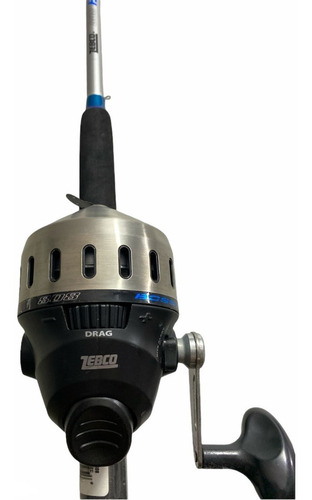 Imagen 3 de 5 de Pesca Combo Reel Zebco 808 Y Caña Boss Hawg Con Linea 20 Lb